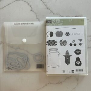Stampin Up Perfectly Preserved and‎ Cannery Set Framelits Bundle